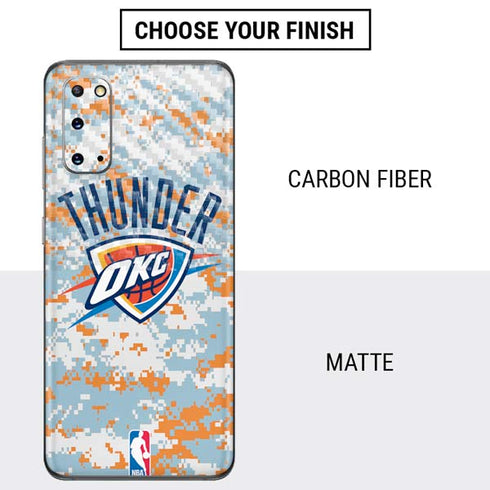 NBA Oklahoma City Thunder Digi Camo Galaxy S20 Skin