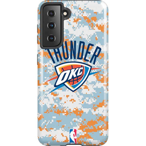 NBA Oklahoma City Thunder Digi Camo Galaxy S21 5G Pro Case