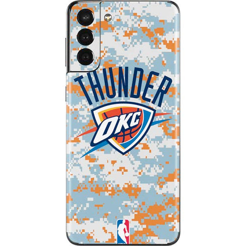 NBA Oklahoma City Thunder Digi Camo Galaxy S21 Plus 5G Skin