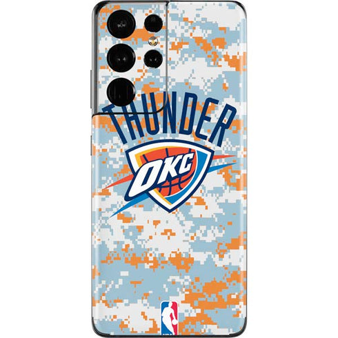 NBA Oklahoma City Thunder Digi Camo Galaxy S21 Ultra 5G Skin