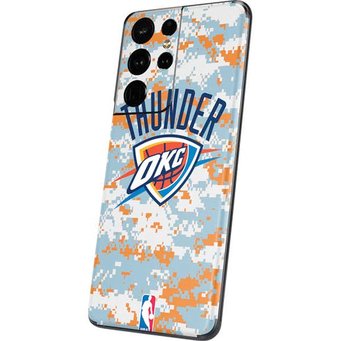NBA Oklahoma City Thunder Digi Camo Galaxy S21 Ultra 5G Skin