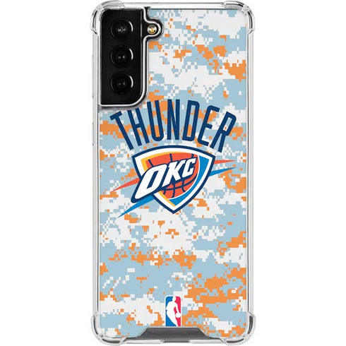NBA Oklahoma City Thunder Digi Camo Galaxy S22 Plus Clear Case