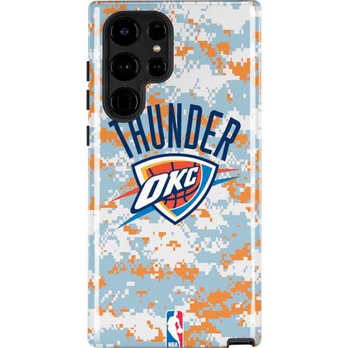 NBA Oklahoma City Thunder Digi Camo Galaxy S22 Ultra Pro Case