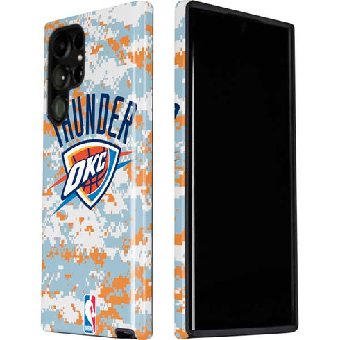 NBA Oklahoma City Thunder Digi Camo Galaxy S22 Ultra Pro Case