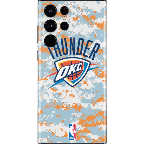 NBA Oklahoma City Thunder Digi Camo Galaxy S22 Ultra Skin