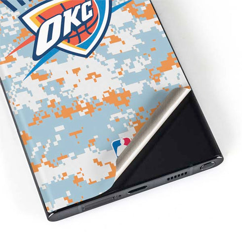 NBA Oklahoma City Thunder Digi Camo Galaxy S22 Ultra Skin
