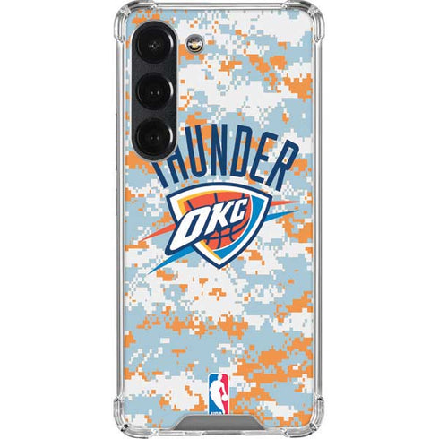 NBA Oklahoma City Thunder Digi Camo Galaxy S23 Clear Case