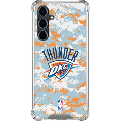 NBA Oklahoma City Thunder Digi Camo Galaxy S23 FE Clear Case