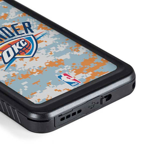 NBA Oklahoma City Thunder Digi Camo Galaxy S23 Waterproof Case