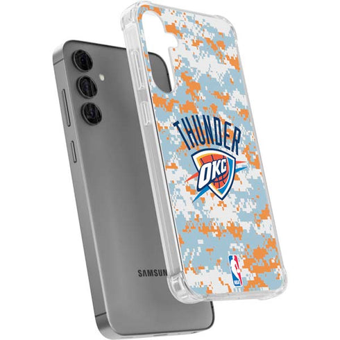 NBA Oklahoma City Thunder Digi Camo Galaxy S24 Plus Clear Case
