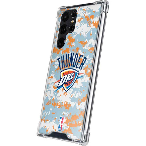 NBA Oklahoma City Thunder Digi Camo Galaxy S24 Ultra Clear Case