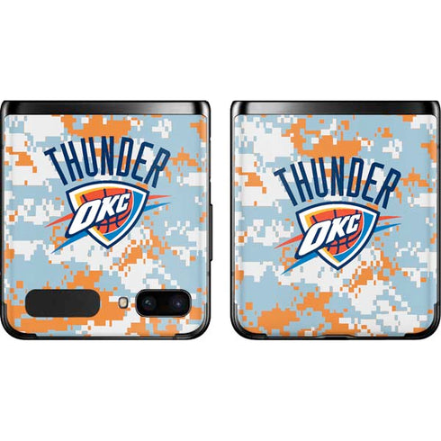 NBA Oklahoma City Thunder Digi Camo Galaxy Z Flip Skin