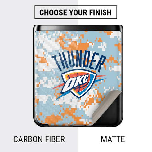 NBA Oklahoma City Thunder Digi Camo Galaxy Z Flip Skin