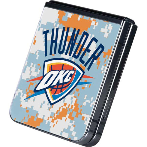 NBA Oklahoma City Thunder Digi Camo Galaxy Z Flip5 5G Skin
