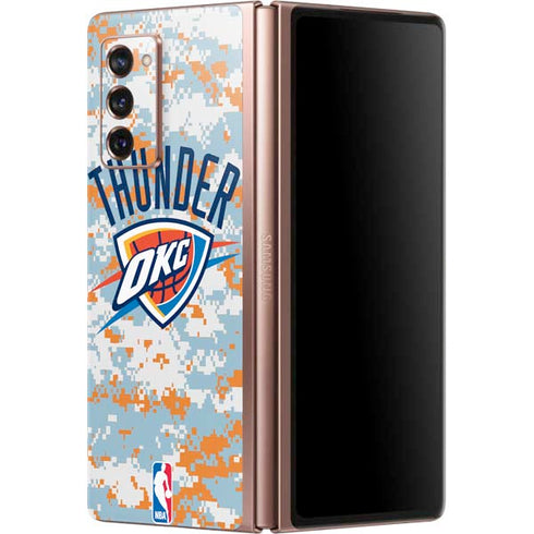 NBA Oklahoma City Thunder Digi Camo Galaxy Z Fold2 5G Skin