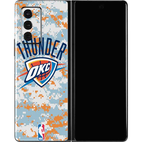 NBA Oklahoma City Thunder Digi Camo Galaxy Z Fold2 5G Skin