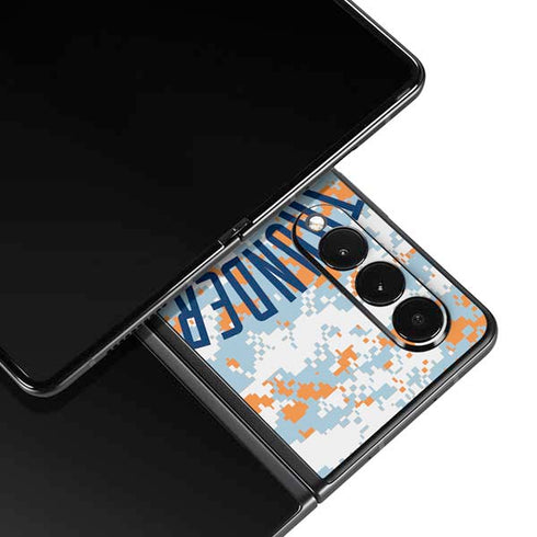 NBA Oklahoma City Thunder Digi Camo Galaxy Z Fold3 5G Skin