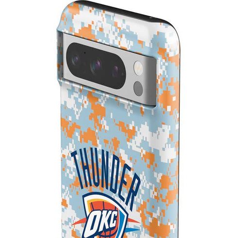 NBA Oklahoma City Thunder Digi Camo Google Pixel 8 Pro Impact Case