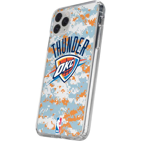 NBA Oklahoma City Thunder Digi Camo iPhone 11 Pro Clear Case