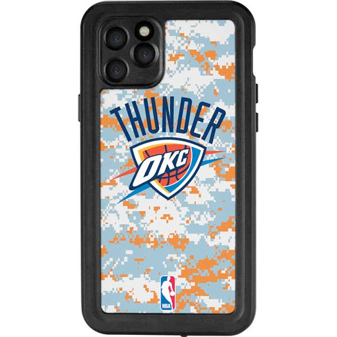 NBA Oklahoma City Thunder Digi Camo iPhone 11 Pro Waterproof Case