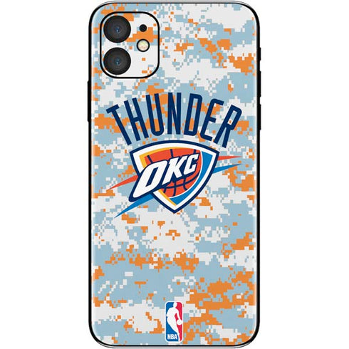 NBA Oklahoma City Thunder Digi Camo iPhone 11 Skin