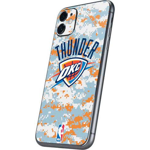 NBA Oklahoma City Thunder Digi Camo iPhone 11 Skin