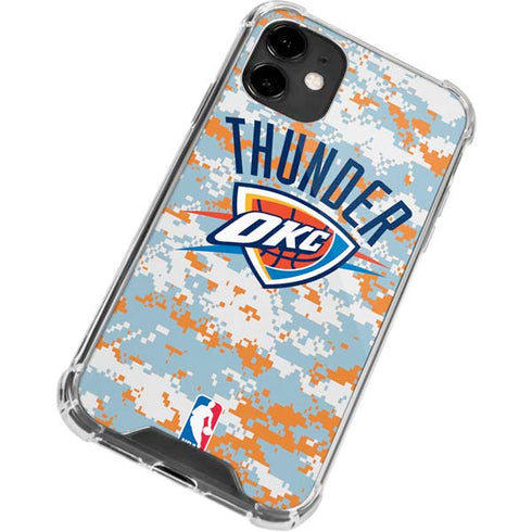 NBA Oklahoma City Thunder Digi Camo iPhone 12 Mini Clear Case