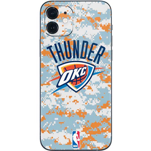 NBA Oklahoma City Thunder Digi Camo iPhone 12 Mini Skin