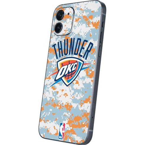 NBA Oklahoma City Thunder Digi Camo iPhone 12 Mini Skin