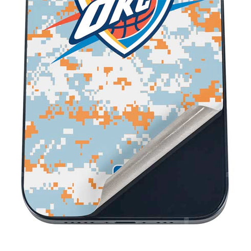 NBA Oklahoma City Thunder Digi Camo iPhone 12 Mini Skin