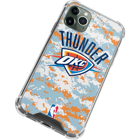 NBA Oklahoma City Thunder Digi Camo iPhone 12 Pro Clear Case