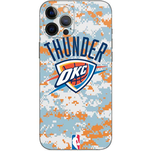 NBA Oklahoma City Thunder Digi Camo iPhone 12 Pro Max Skin