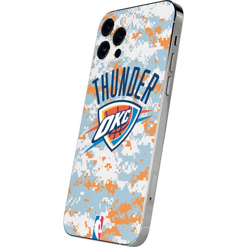 NBA Oklahoma City Thunder Digi Camo iPhone 12 Pro Skin