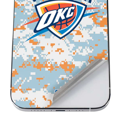 NBA Oklahoma City Thunder Digi Camo iPhone 12 Pro Skin