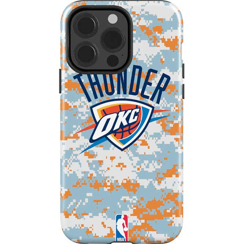 NBA Oklahoma City Thunder Digi Camo iPhone 13 Pro Impact Case