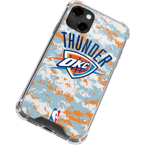NBA Oklahoma City Thunder Digi Camo iPhone 14 Clear Case