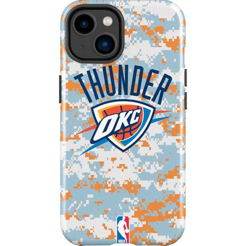 NBA Oklahoma City Thunder Digi Camo iPhone 14 Plus Impact Case