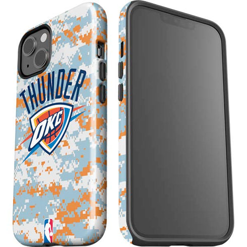NBA Oklahoma City Thunder Digi Camo iPhone 15 Plus Impact Case
