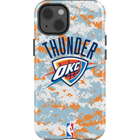 NBA Oklahoma City Thunder Digi Camo iPhone 14 Impact Case