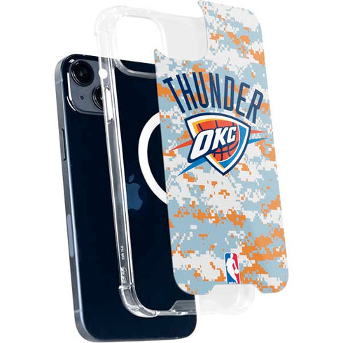 NBA Oklahoma City Thunder Digi Camo iPhone 15 Plus MagSafe Case