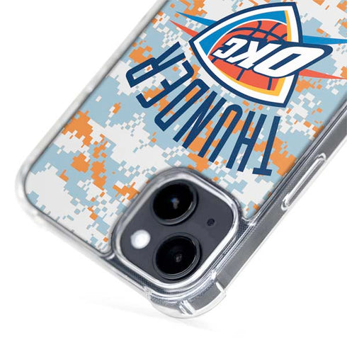 NBA Oklahoma City Thunder Digi Camo iPhone 14 Plus MagSafe Case