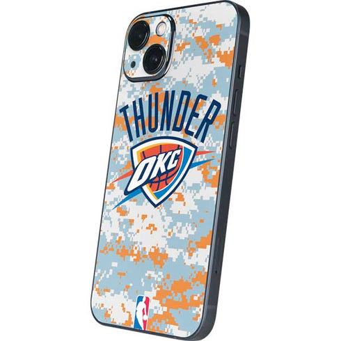 NBA Oklahoma City Thunder Digi Camo iPhone 14 Plus Skin