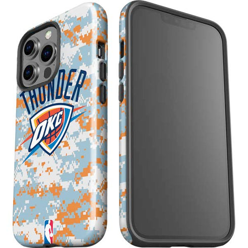 NBA Oklahoma City Thunder Digi Camo iPhone 15 Pro Impact Case