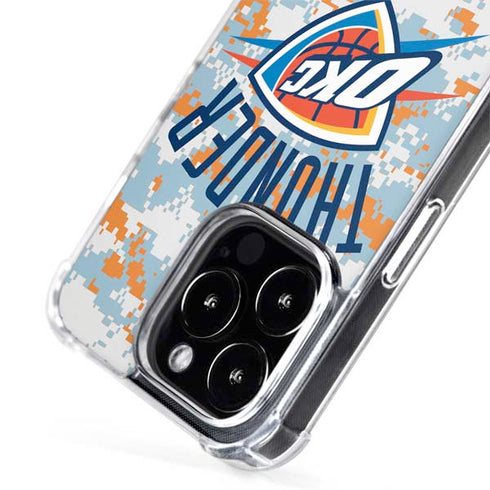 NBA Oklahoma City Thunder Digi Camo iPhone 14 Pro MagSafe Case