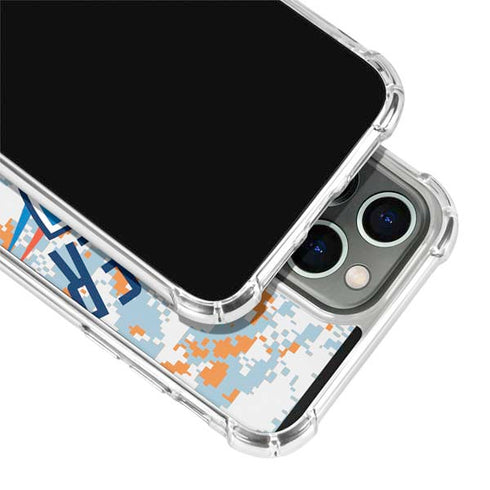 NBA Oklahoma City Thunder Digi Camo iPhone 15 Pro Max Clear Case