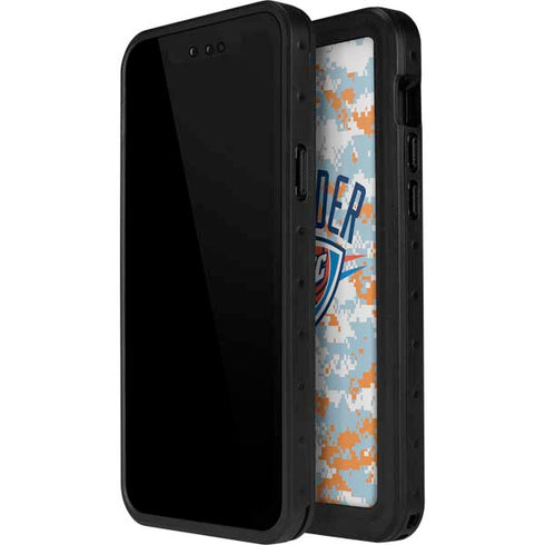 NBA Oklahoma City Thunder Digi Camo iPhone 14 Pro Max Waterproof Case