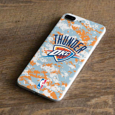 NBA Oklahoma City Thunder Digi Camo iPhone 8 Plus Skin
