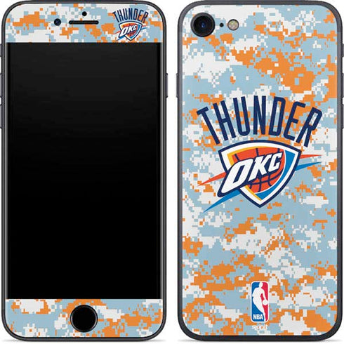 NBA Oklahoma City Thunder Digi Camo iPhone 8 Skin