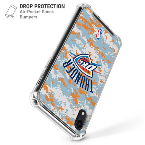 NBA Oklahoma City Thunder Digi Camo iPhone XR Clear Case