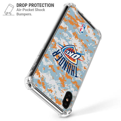 NBA Oklahoma City Thunder Digi Camo iPhone XS Max Clear Case